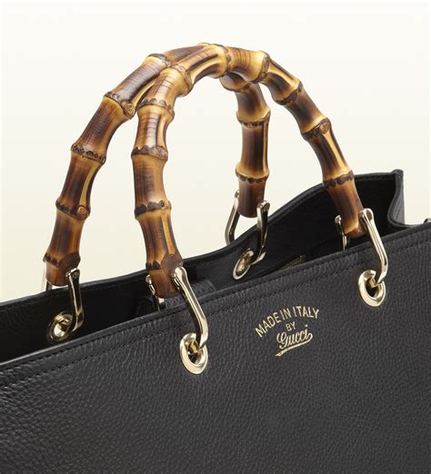 gucci bag with bamboo handles|Gucci bamboo handle shopper.